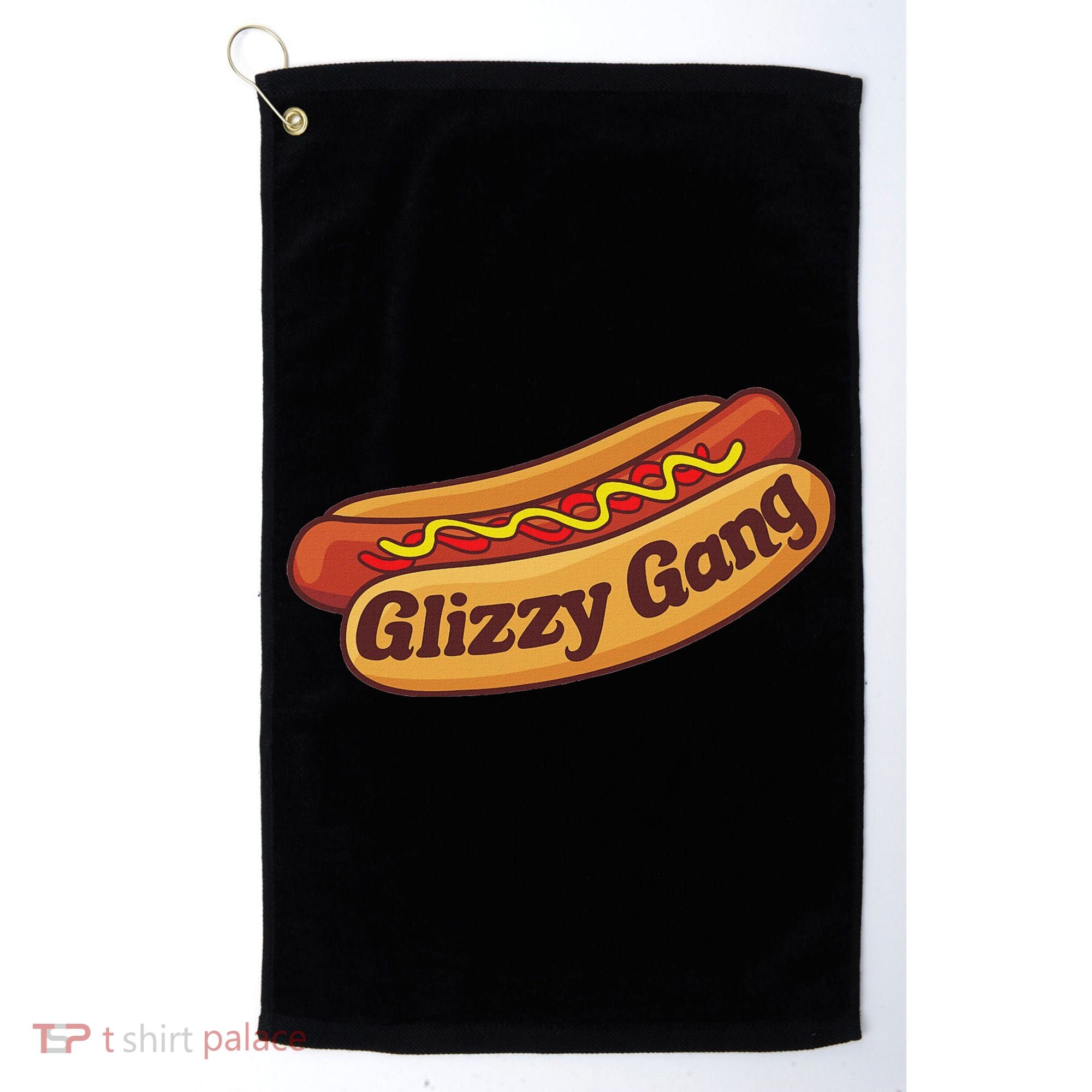 Glizzy Gang Gladiator Gobbler Funny Hot Dog Golf Towel