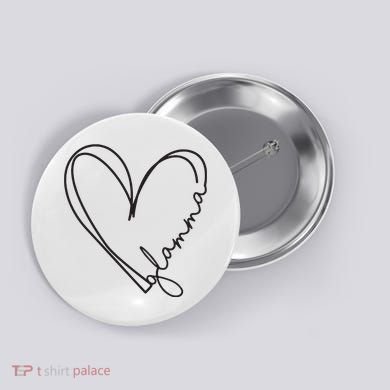 Glamma Glamma Grandparents Day Button