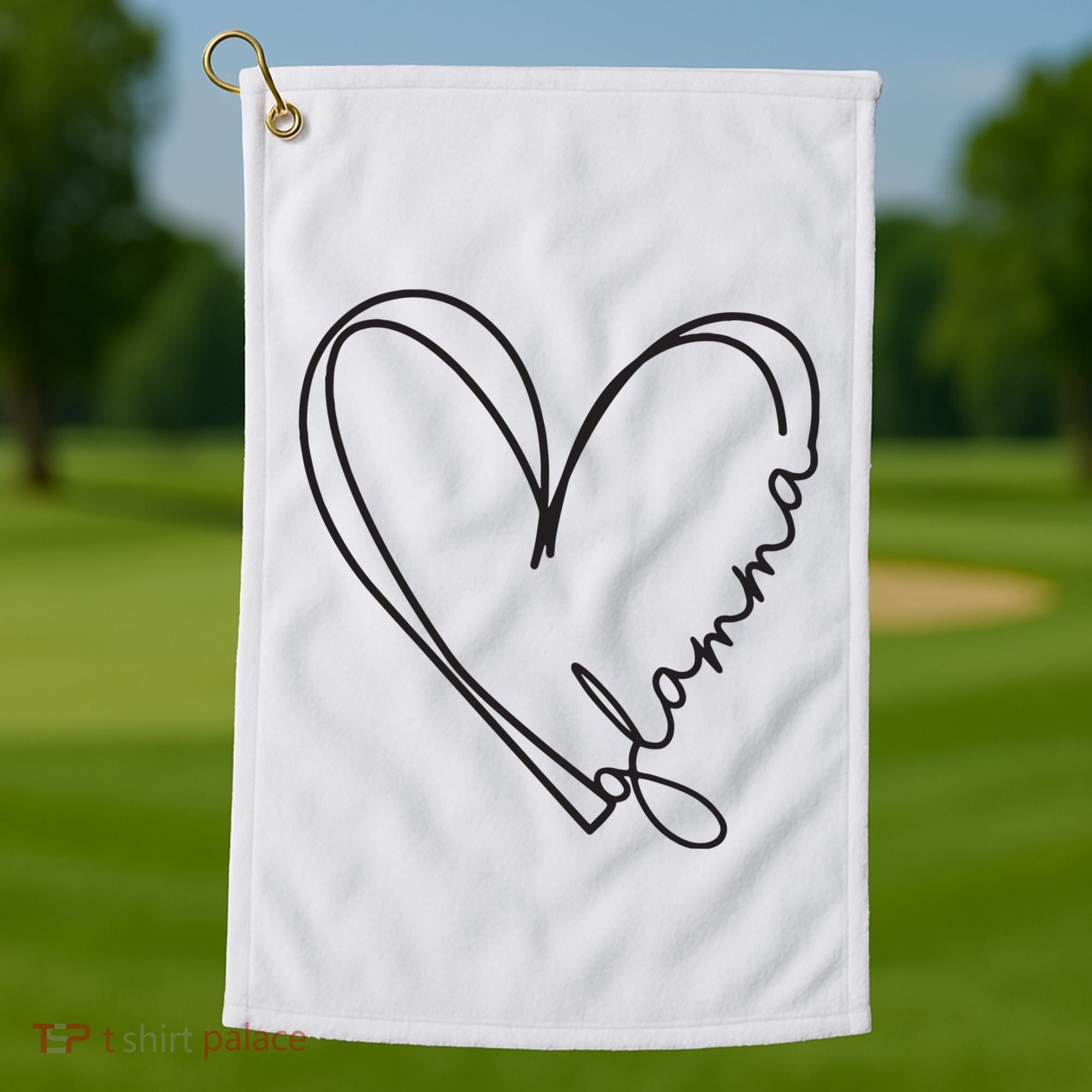 Glamma Glamma Grandparents Day Golf Towel