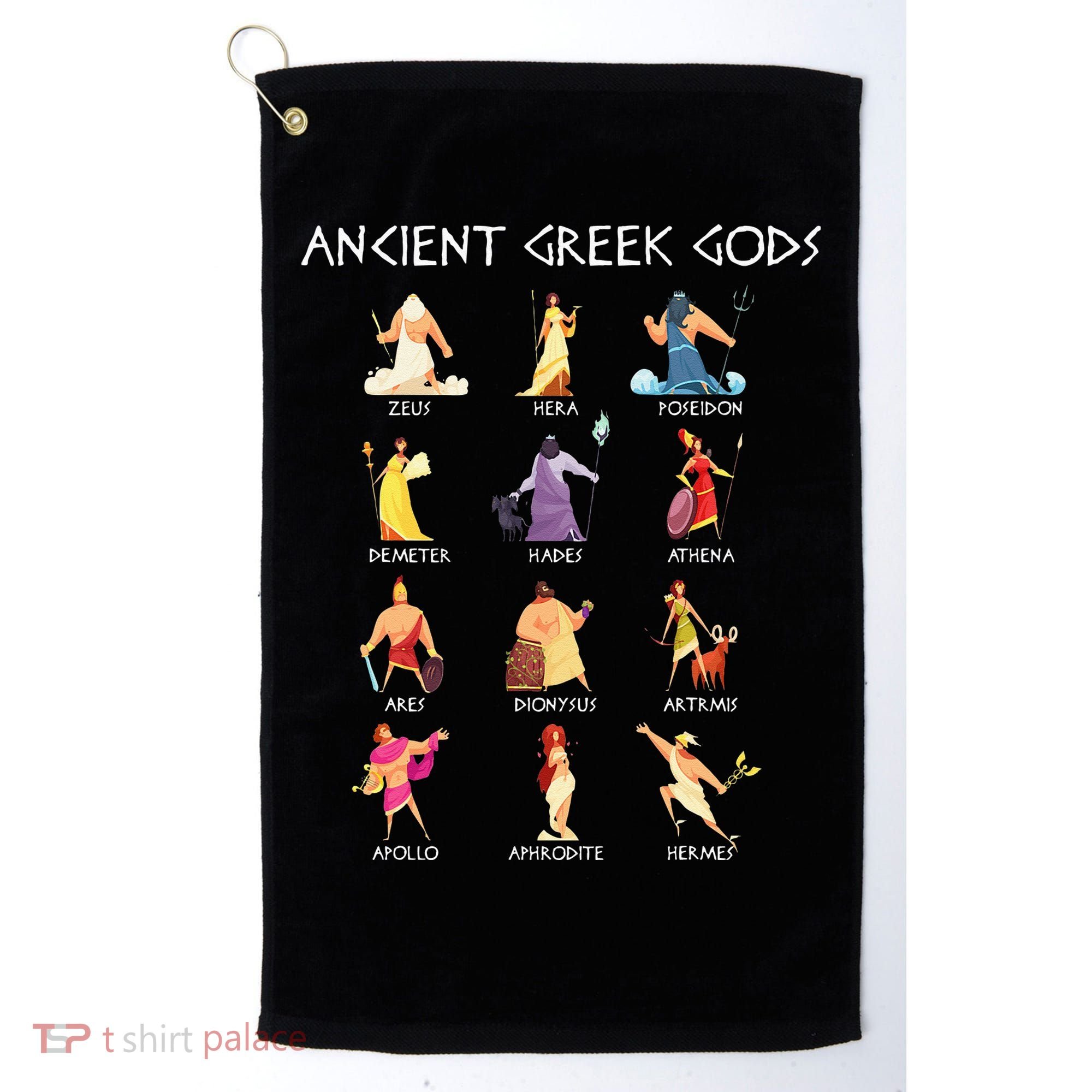 Greek Gods Greek Mythology Ancient Legends Golf Towel