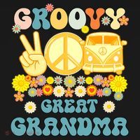 Groovy Great Grandma Retro Matching Family Hoodie thumb 2