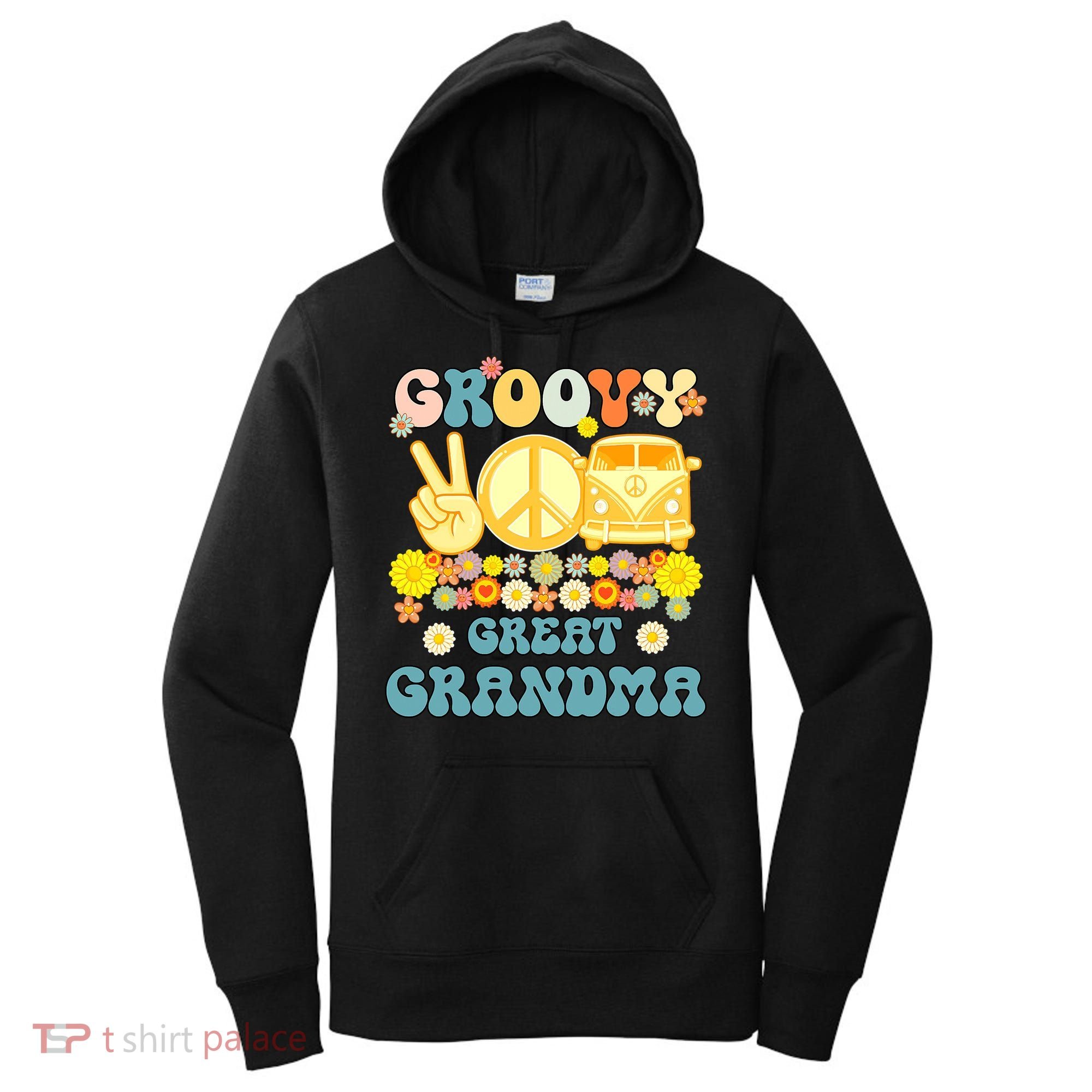 Groovy Great Grandma Retro Matching Family Women's Hoodie