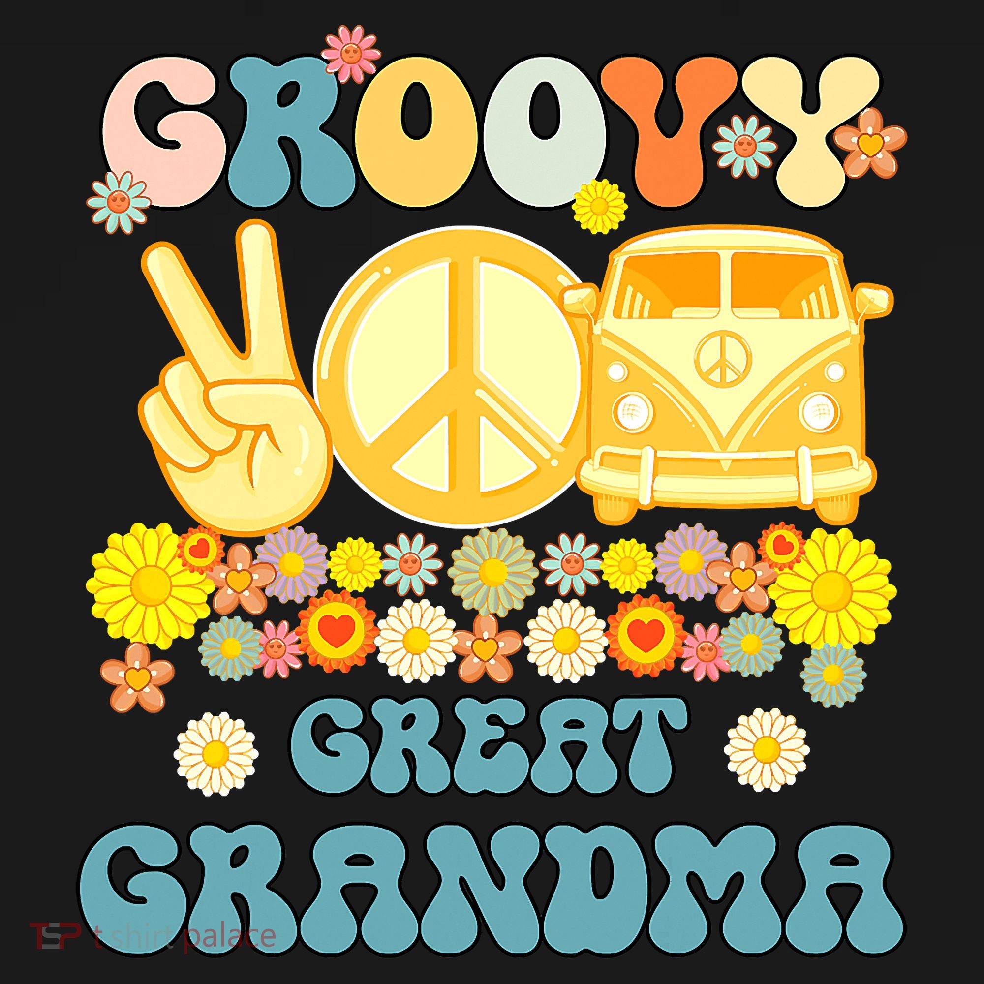 Groovy Great Grandma Retro Matching Family Women's Hoodie