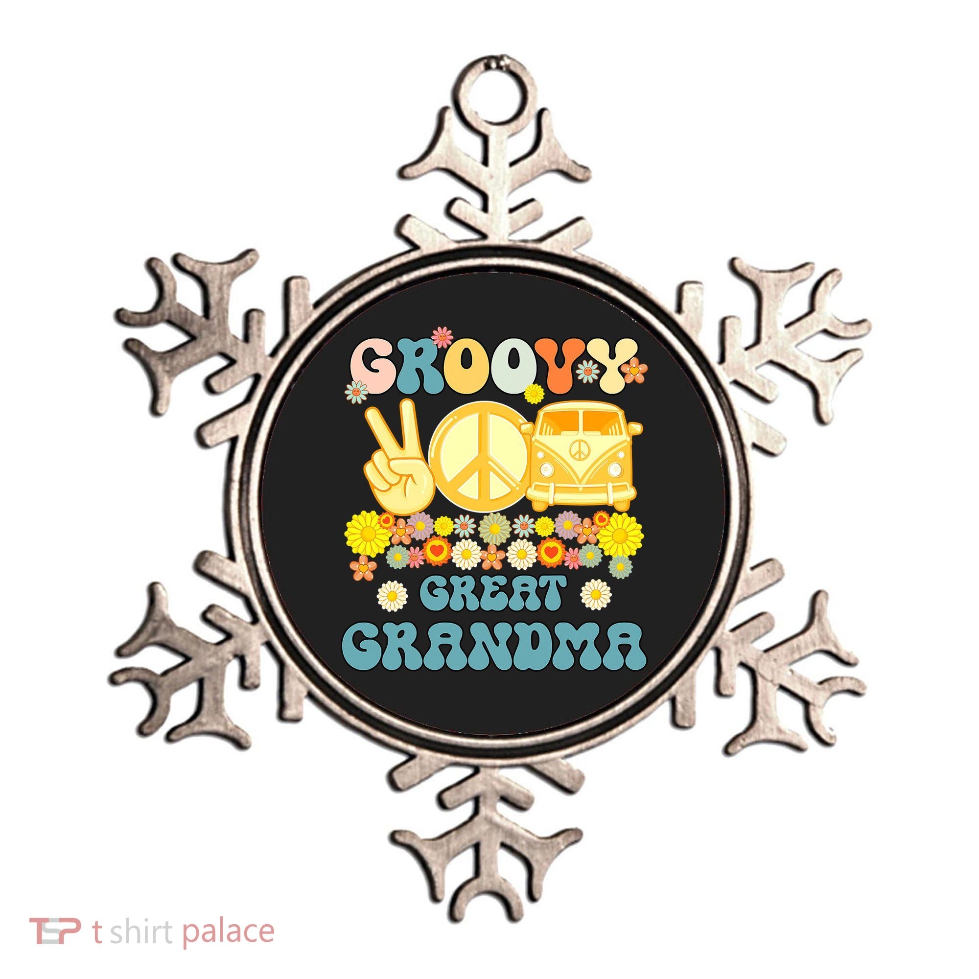 Groovy Great Grandma Retro Matching Family Ornament