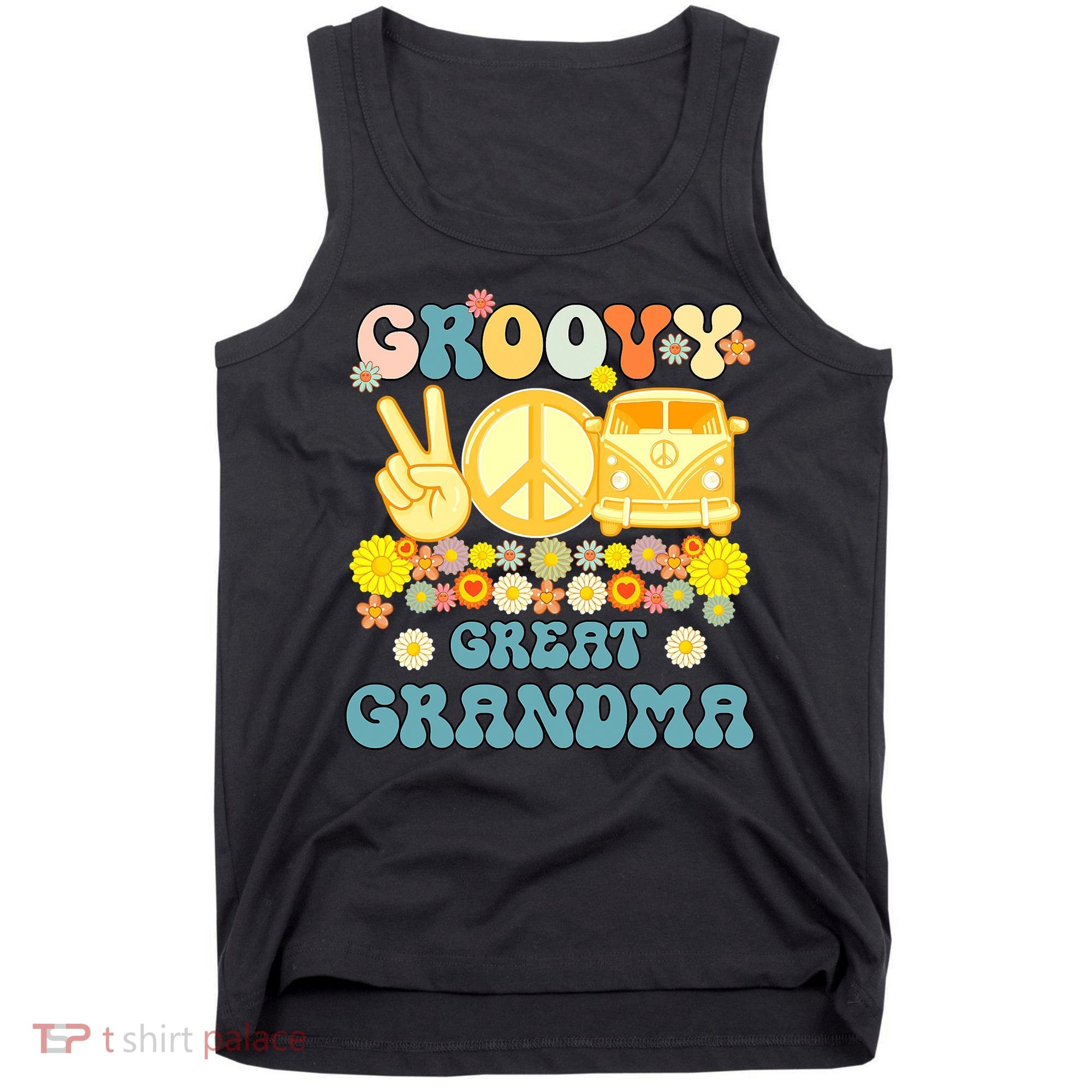 Groovy Great Grandma Retro Matching Family Tank Top