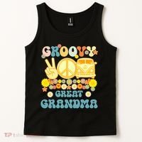 Groovy Great Grandma Retro Matching Family Tank Top thumb 2