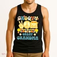 Groovy Great Grandma Retro Matching Family Tank Top thumb 3