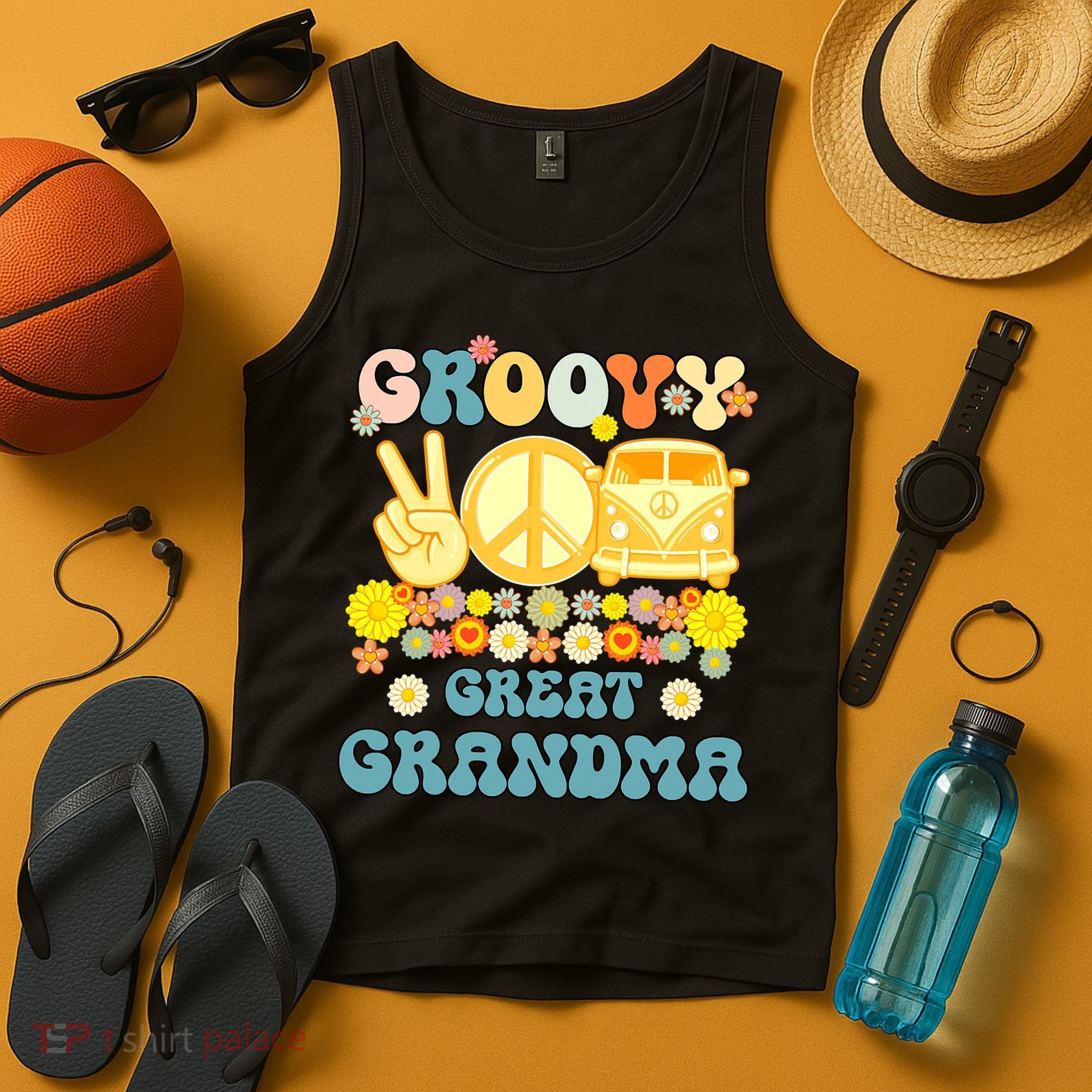 Groovy Great Grandma Retro Matching Family Tank Top