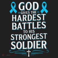 God Gives Hardest Battle Prostate Cancer Awareness Ladies Heavyweight Boxy Pullover Hoodie thumb 2