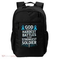 God Gives Hardest Battle Prostate Cancer Awareness Backpack thumb 0
