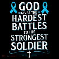 God Gives Hardest Battle Prostate Cancer Awareness Coffee Mug thumb 5