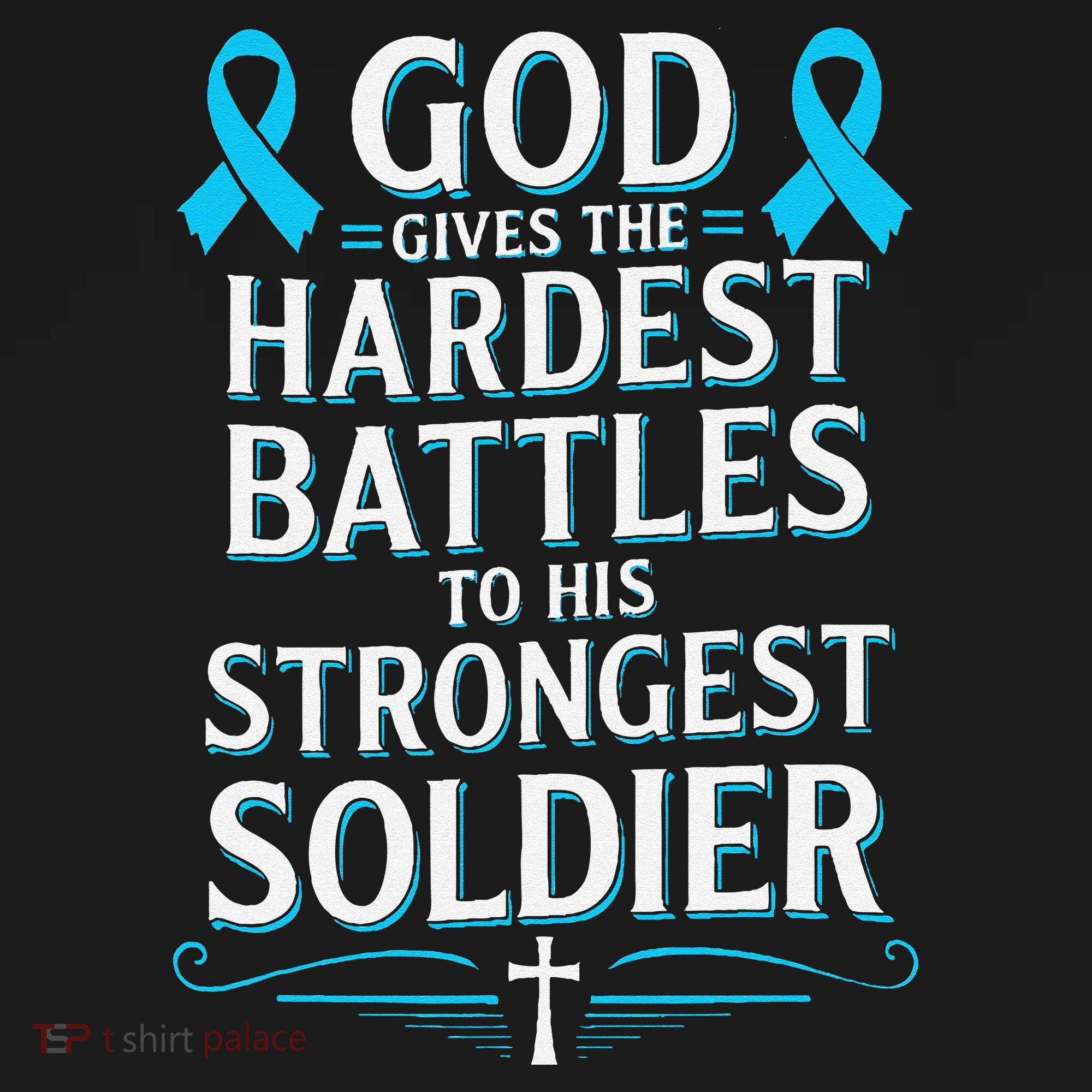 God Gives Hardest Battle Prostate Cancer Awareness Women's Hoodie
