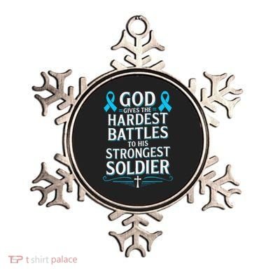 God Gives Hardest Battle Prostate Cancer Awareness Ornament