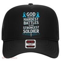 God Gives Hardest Battle Prostate Cancer Awareness Hat thumb 0