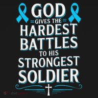 God Gives Hardest Battle Prostate Cancer Awareness Visor thumb 3