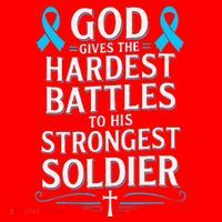 God Gives Hardest Battle Prostate Cancer Awareness Santa Hat thumb 1