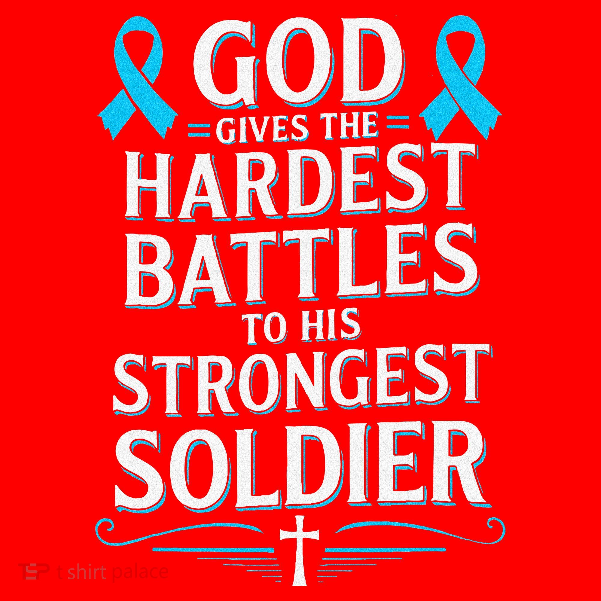 God Gives Hardest Battle Prostate Cancer Awareness Santa Hat
