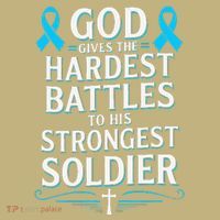 God Gives Hardest Battle Prostate Cancer Awareness Hoodie thumb 2