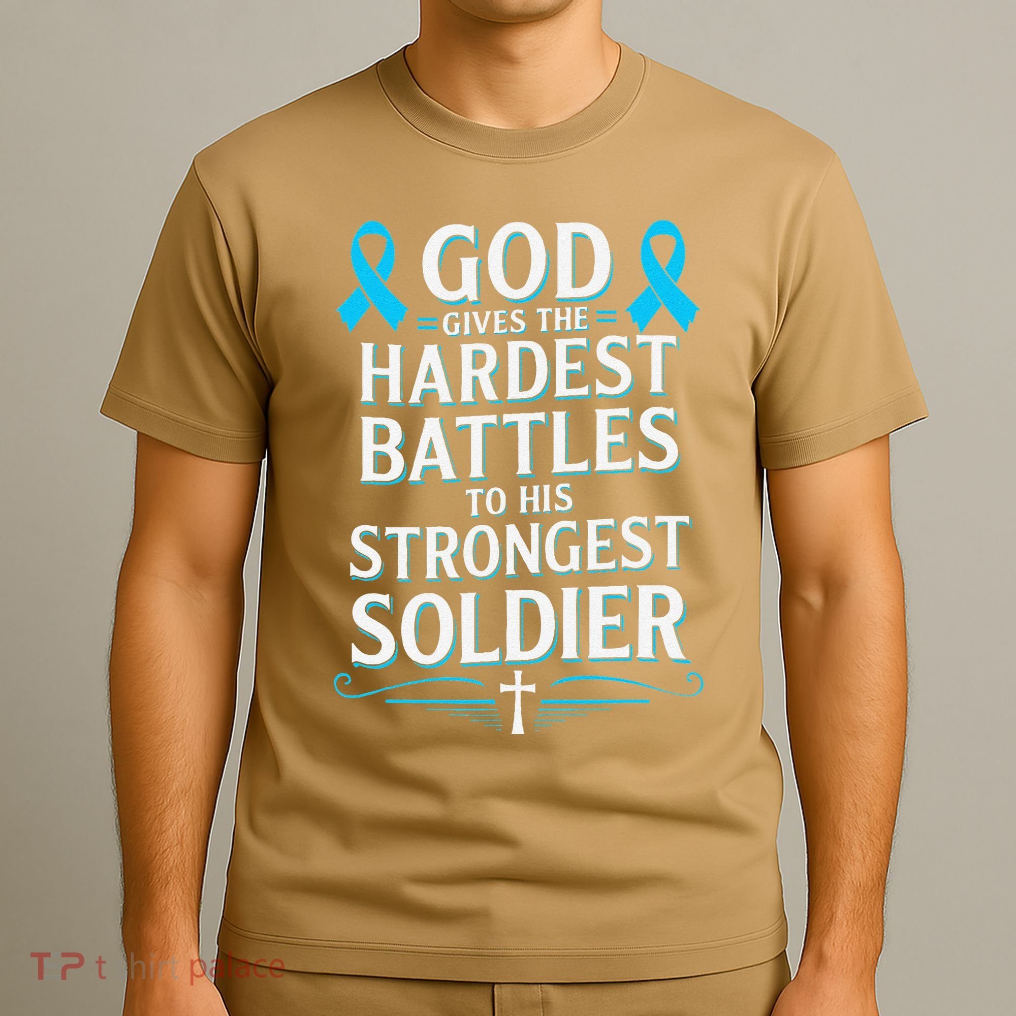God Gives Hardest Battle Prostate Cancer Awareness T-Shirt