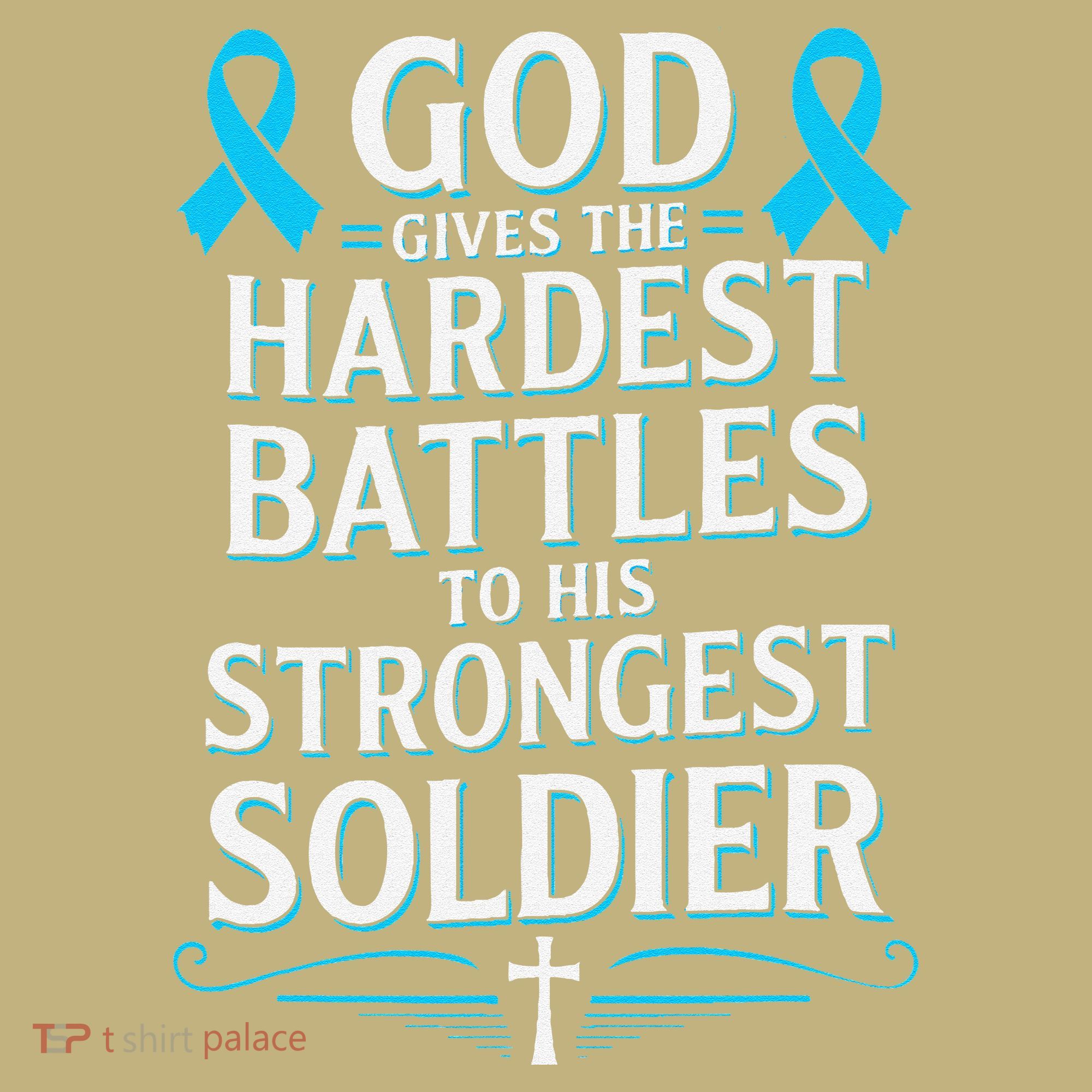 God Gives Hardest Battle Prostate Cancer Awareness T-Shirt