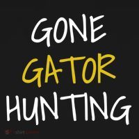 Gone Gator Hunting Gift USA-Made Doggie Bandana thumb 2