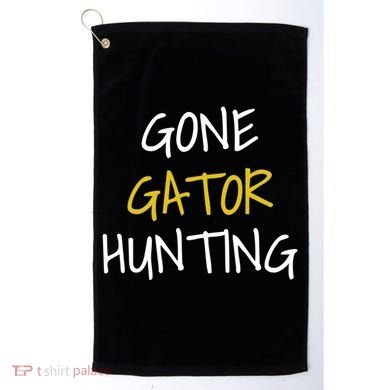 Gone Gator Hunting Gift Golf Towel