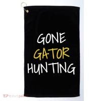 Gone Gator Hunting Gift Golf Towel thumb 0