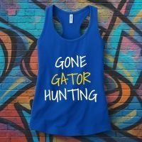 Gone Gator Hunting Gift Women's Tank Top thumb 3
