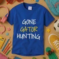 Gone Gator Hunting Gift Kids T-Shirt thumb 3