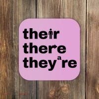 Grammar Geek Hilarious English Classroom Humor Coaster thumb 0