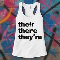 Grammar Geek Hilarious English Classroom Humor Women's Tank Top thumb 3