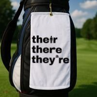 Grammar Geek Hilarious English Classroom Humor Golf Towel thumb 2