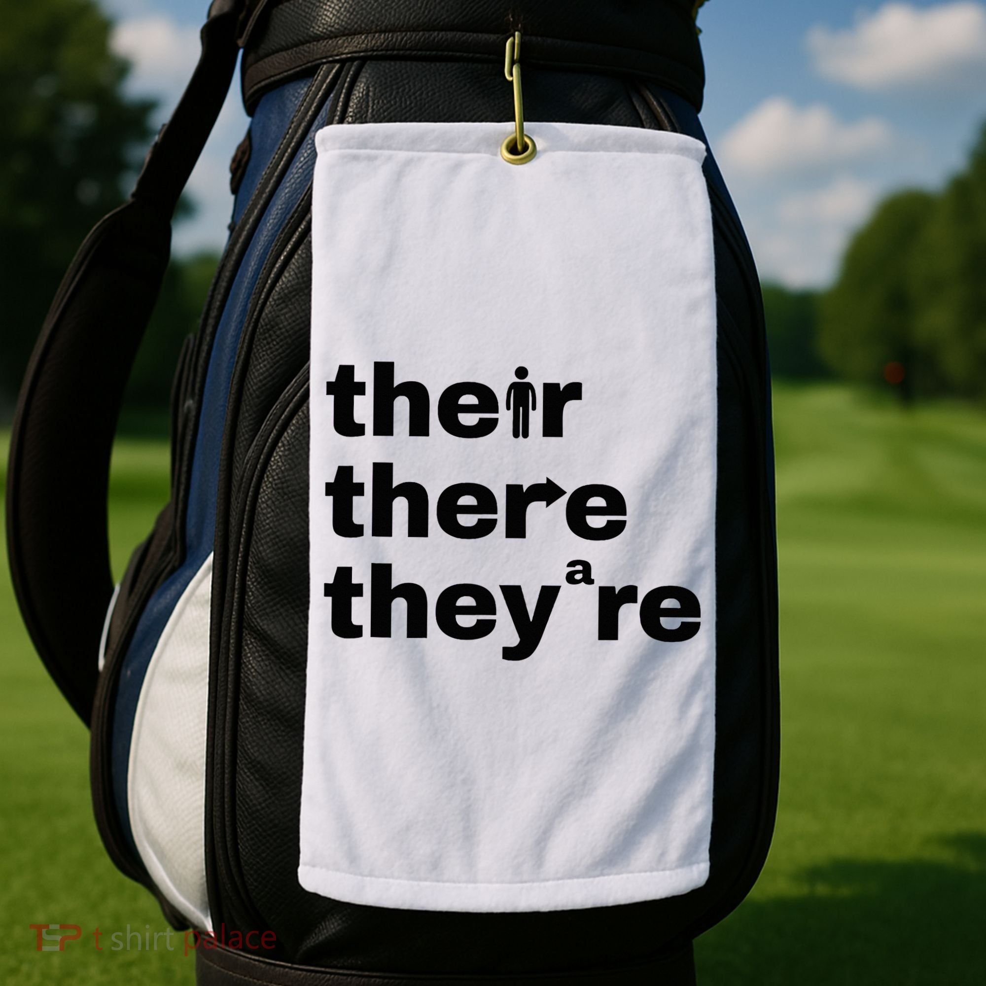 Grammar Geek Hilarious English Classroom Humor Golf Towel