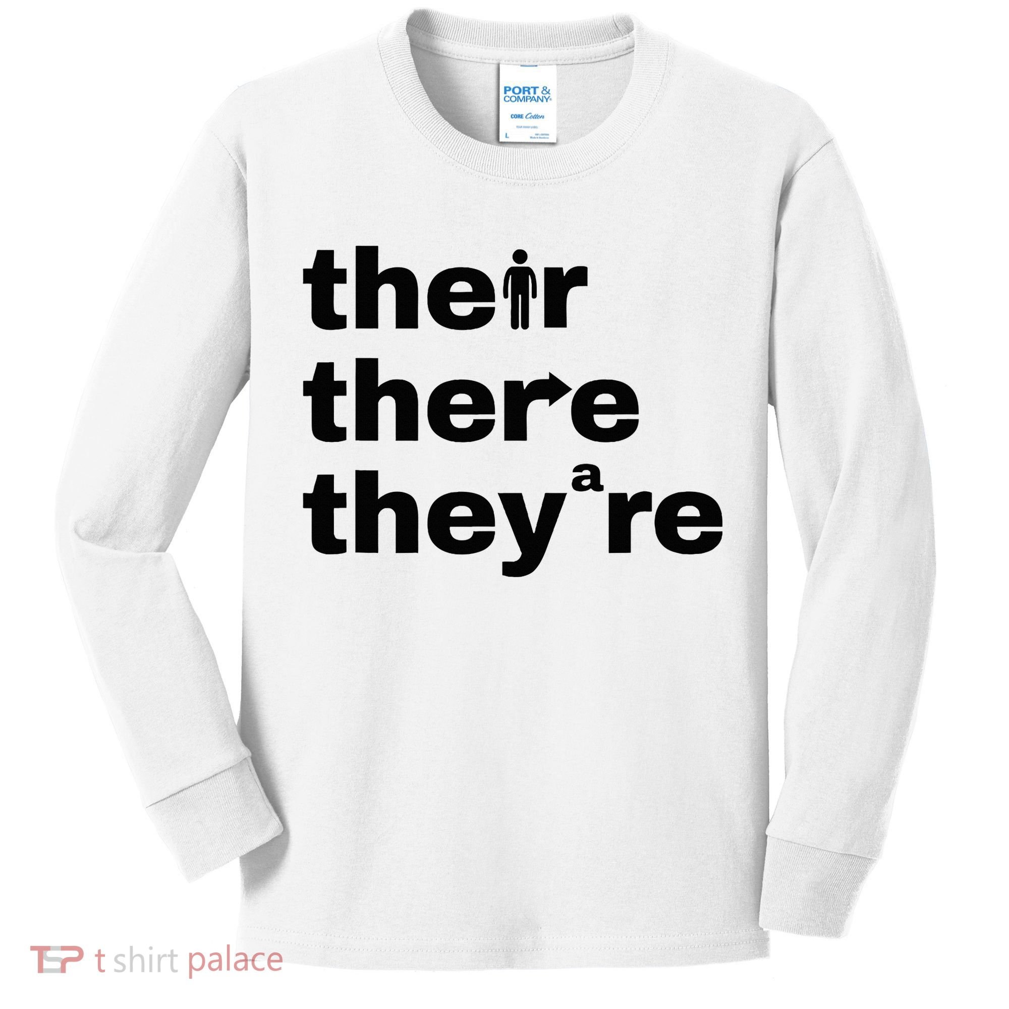 Grammar Geek Hilarious English Classroom Humor Kids Long Sleeve Shirt