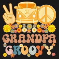 Groovy Grandpa Hippie Peace Retro Matching Party Family T-Shirt thumb 7