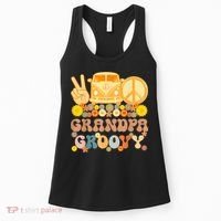 Groovy Grandpa Hippie Peace Retro Matching Party Family Women's Tank Top thumb 0