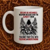 God Gave His Archangels Weapons Because Even The Almighty Coffee Mug thumb 2