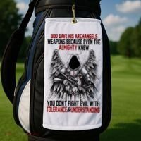 God Gave His Archangels Weapons Because Even The Almighty Golf Towel thumb 2