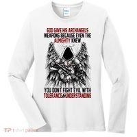 God Gave His Archangels Weapons Because Even The Almighty Women's Long Sleeve Shirt thumb 0