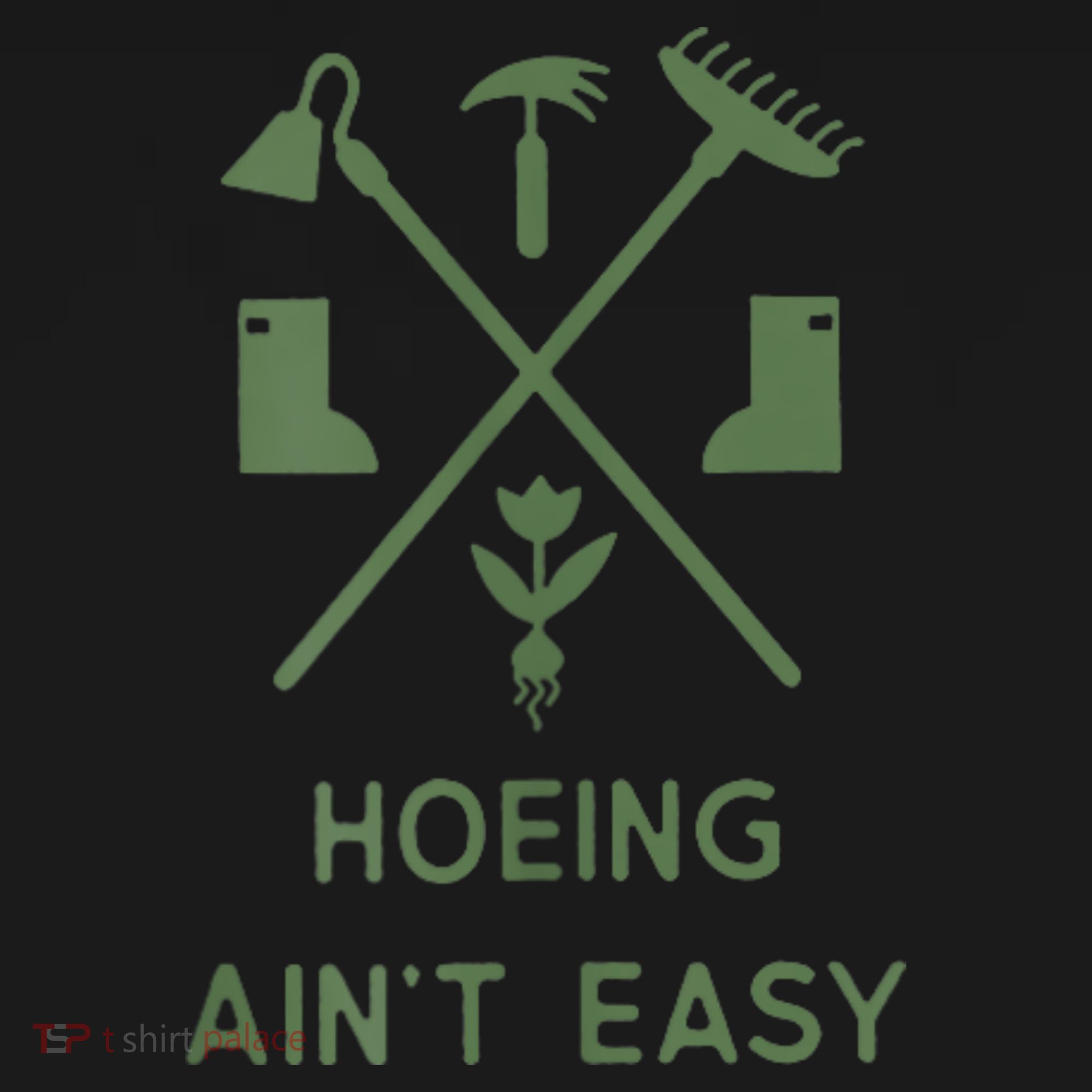 Gardening Garden Hoeing Aint Easy Doggie Tank