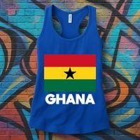 Ghana Ghanaian Heart Love Proud Melanin Flag Gift Women's Tank Top thumb 3