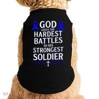 God Gives Hardest Battle Juvenile Arthritis Awareness Doggie Tank thumb 0