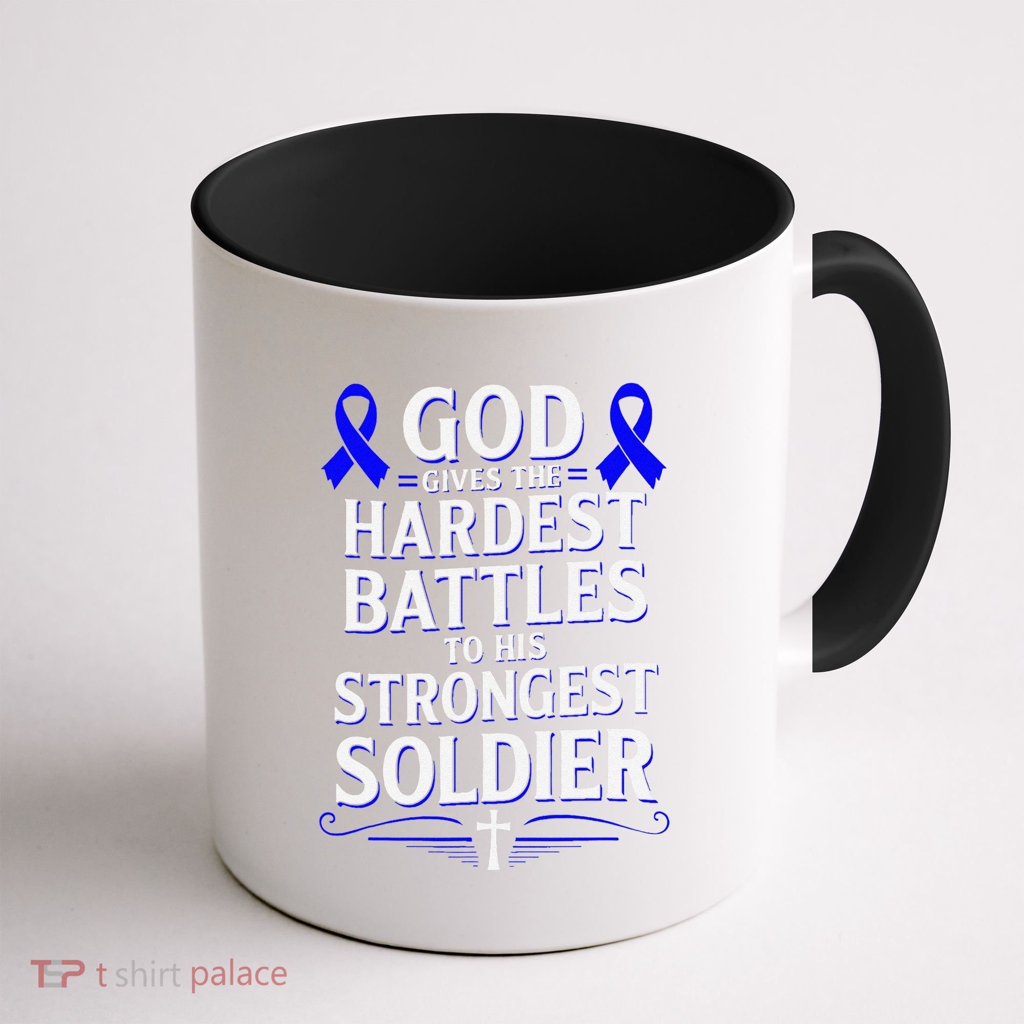 God Gives Hardest Battle Juvenile Arthritis Awareness Coffee Mug