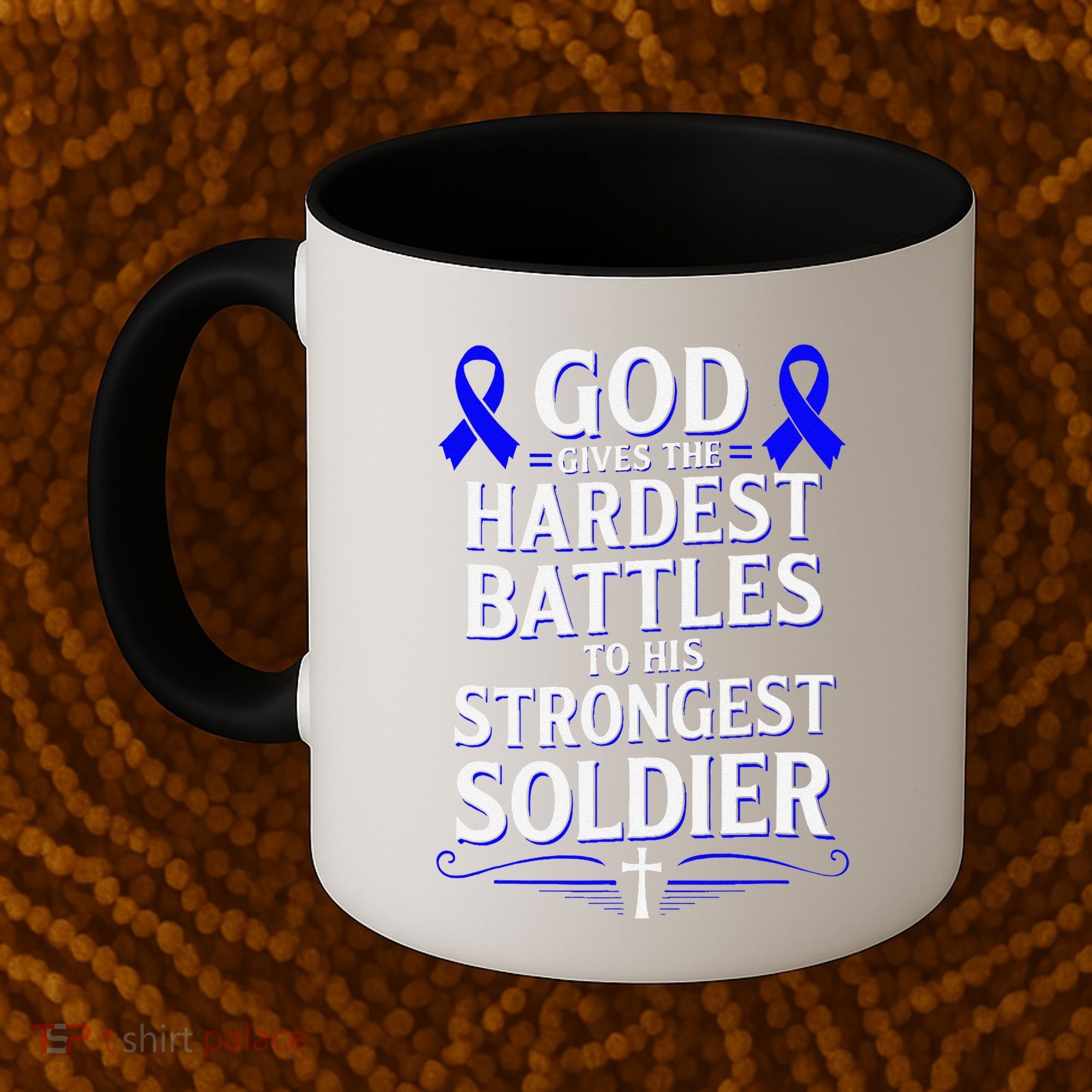 God Gives Hardest Battle Juvenile Arthritis Awareness Coffee Mug