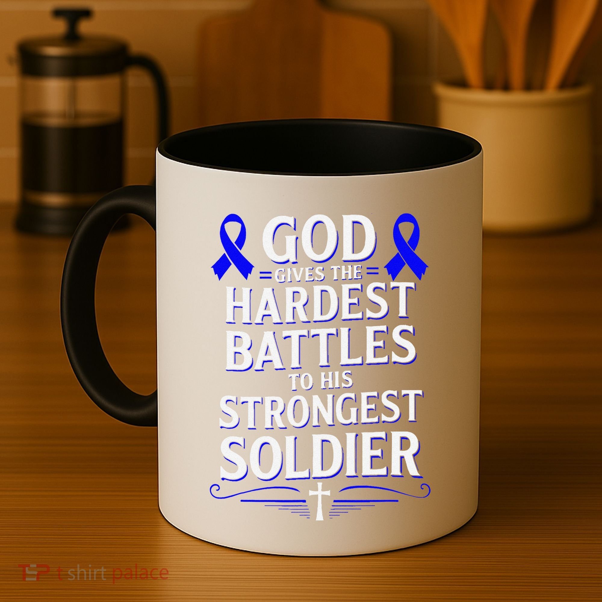 God Gives Hardest Battle Juvenile Arthritis Awareness Coffee Mug