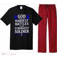 God Gives Hardest Battle Juvenile Arthritis Awareness Pajama Set thumb 0