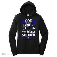 God Gives Hardest Battle Juvenile Arthritis Awareness Women's Hoodie thumb 0