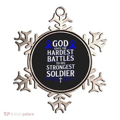 God Gives Hardest Battle Juvenile Arthritis Awareness Ornament