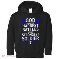 God Gives Hardest Battle Juvenile Arthritis Awareness Toddler Hoodie thumb 0