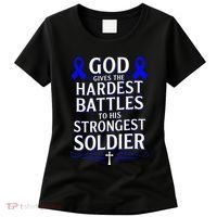 God Gives Hardest Battle Juvenile Arthritis Awareness Women's T-Shirt thumb 0